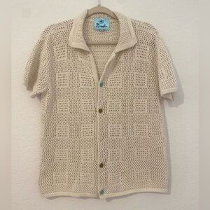 El Tuglee BAJA CROCHET Camp
Shirt SWEATER